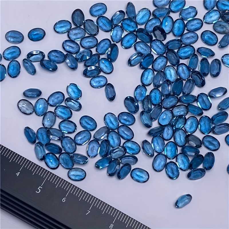 Jewelry Making London - 1pc natural London blue topaz-oval shape