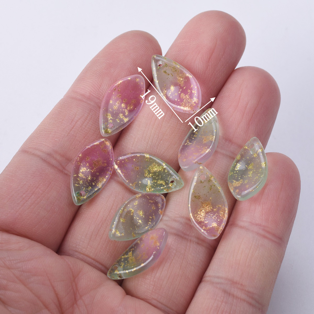 10pcs 19x10mm Flower Petal Sha - Jewelry Making Drill review and price