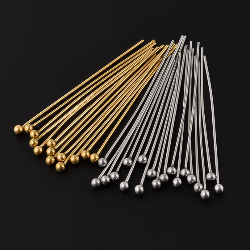 50pcs/Lot 18K Gold Plated Ball - Jewelry Making Drill review and price