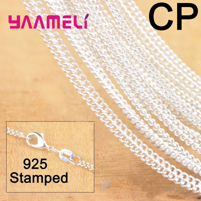 10PCS Hot Sale 18 Inch 925 Ste - Lobster Clasp Silver review and price