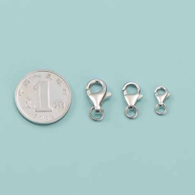 2pcs Genuine Real Pure Solid 9 - Lobster Clasp Silver review and price