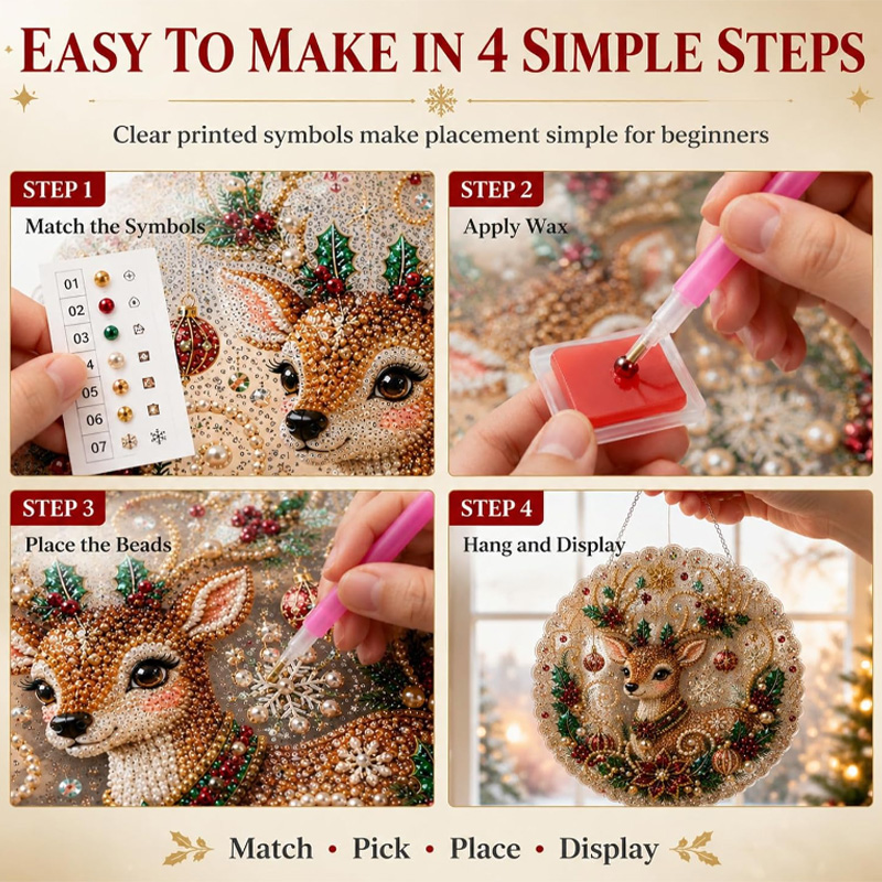 Pearl Diamond Painting Suncatc - Jewelry Making Board review and price