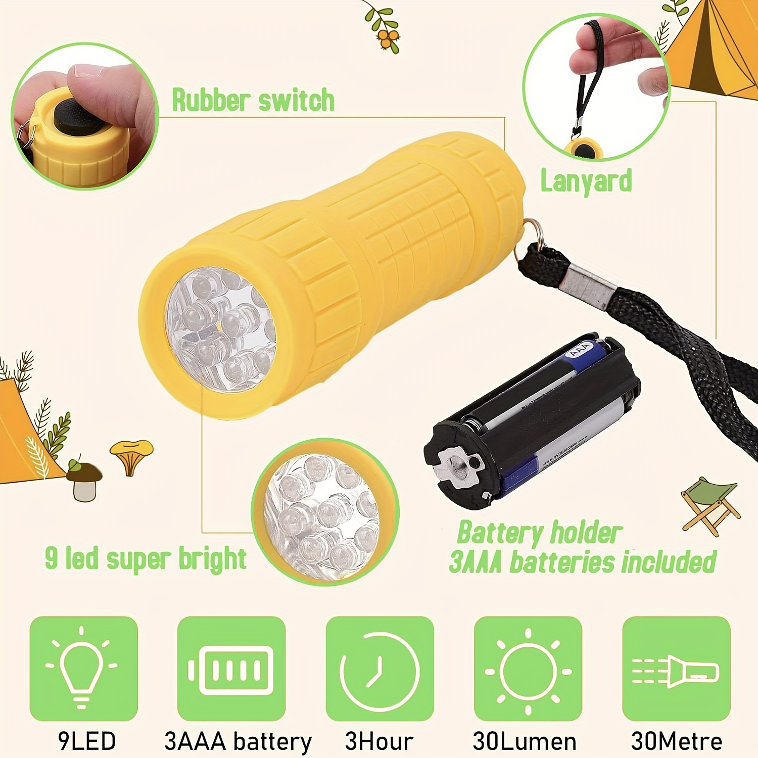 Mini Portable Flashlight Nine  - Jewelry Making Torch review and price