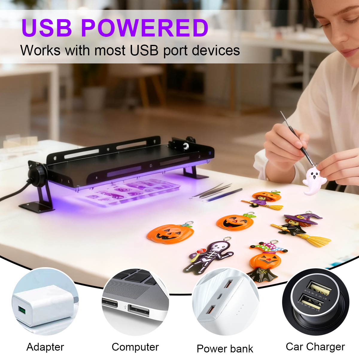 50 96 144 LED UV Resin Curing  - Jewelry Making Dc review and price