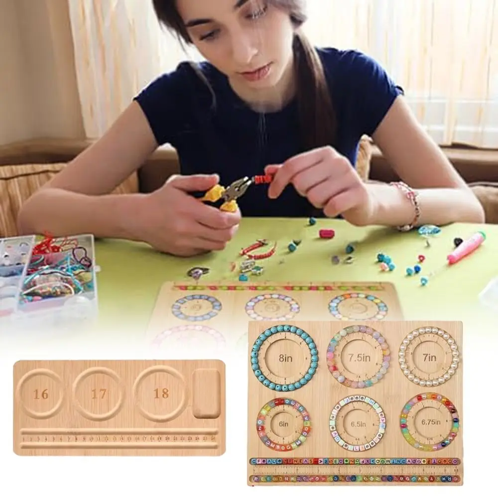 8 Type Wooden Flocked Beading  - Jewelry Making Board review and price