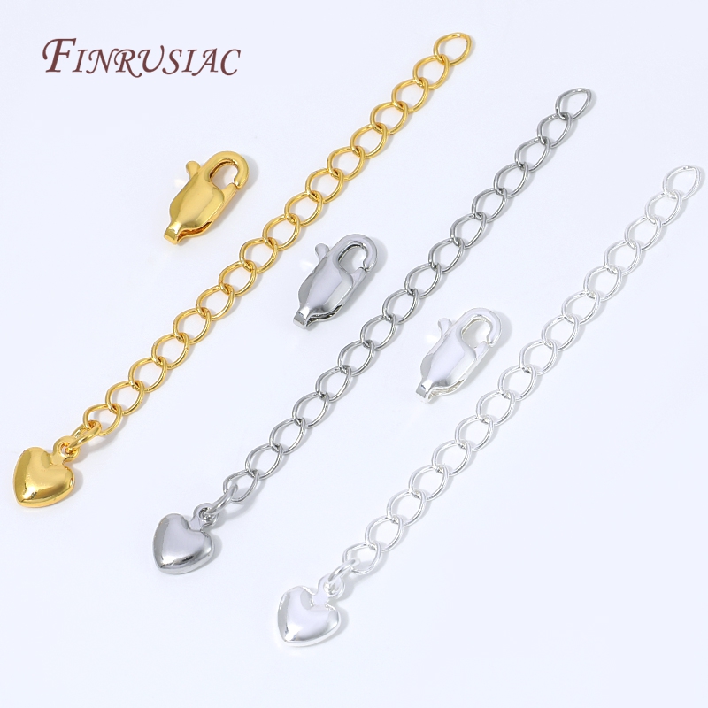 18K Gold Silver Plated Extensi - Lobster Clasp Silver review and price