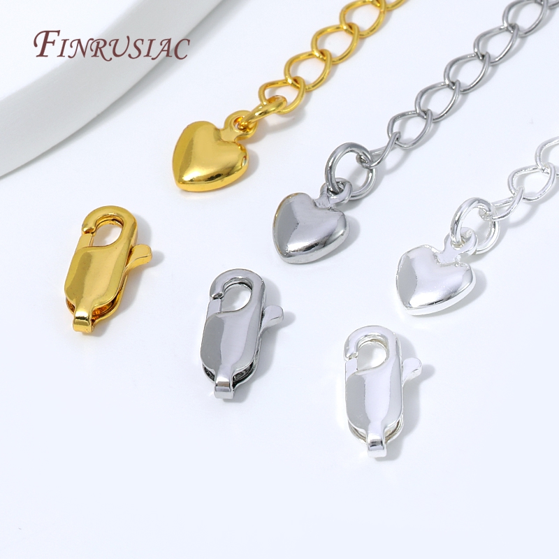 18K Gold Silver Plated Extensi - Lobster Clasp Silver review and price