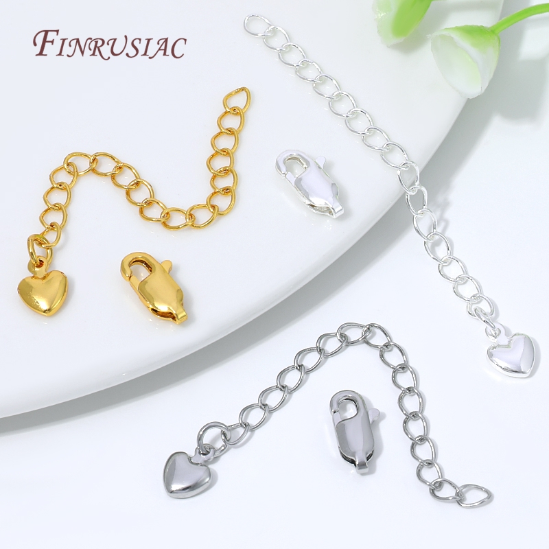 18K Gold Silver Plated Extensi - Lobster Clasp Silver review and price