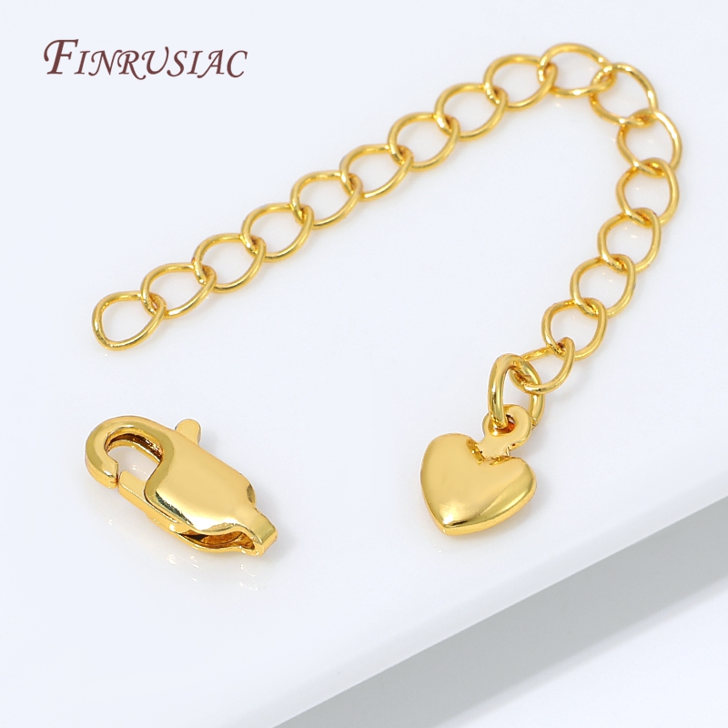 18K Gold Silver Plated Extensi - Lobster Clasp Silver review and price