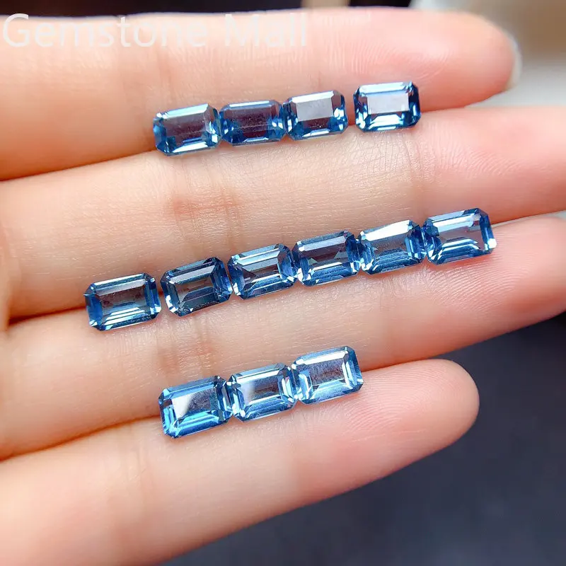 Emerald Cut Natural Topaz 4mm* - Jewelry Making London review and price