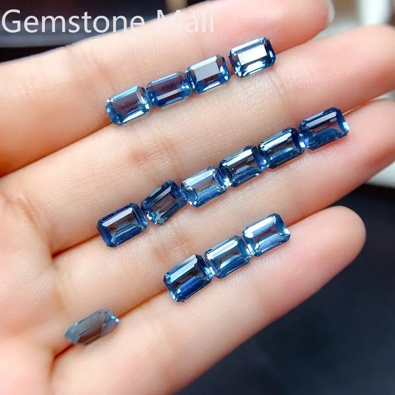 Emerald Cut Natural Topaz 4mm* - Jewelry Making London review and price