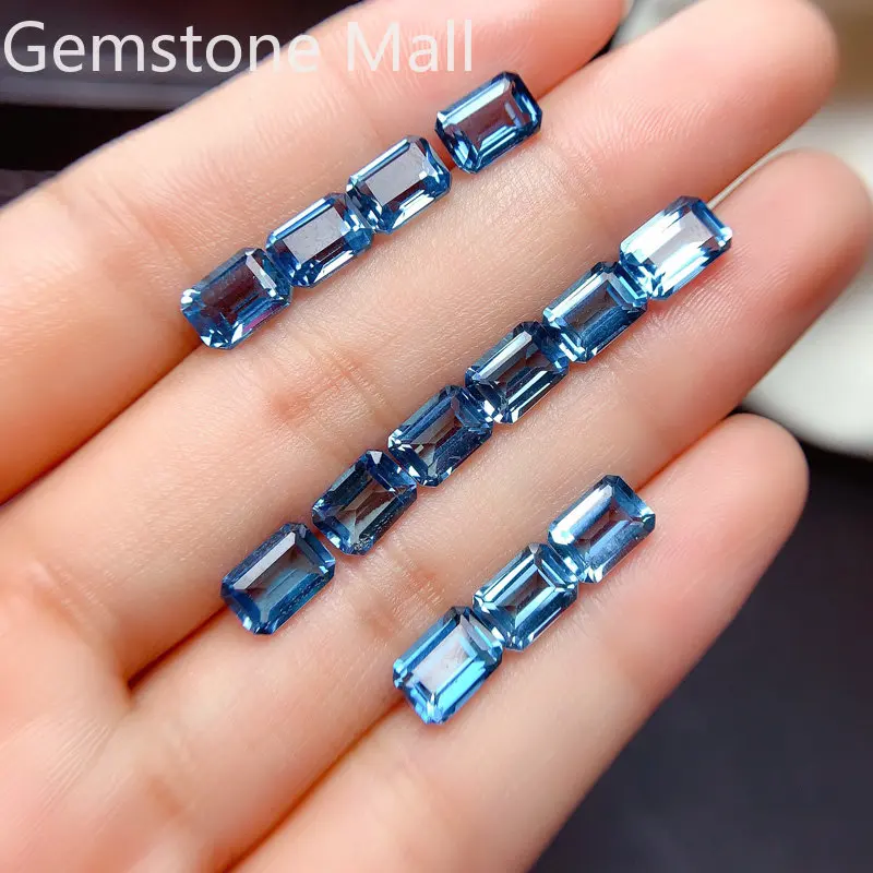 Emerald Cut Natural Topaz 4mm* - Jewelry Making London review and price