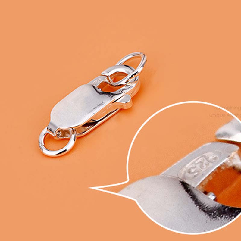 Genuine Real Pure Solid 925 St - Lobster Clasp Silver review and price