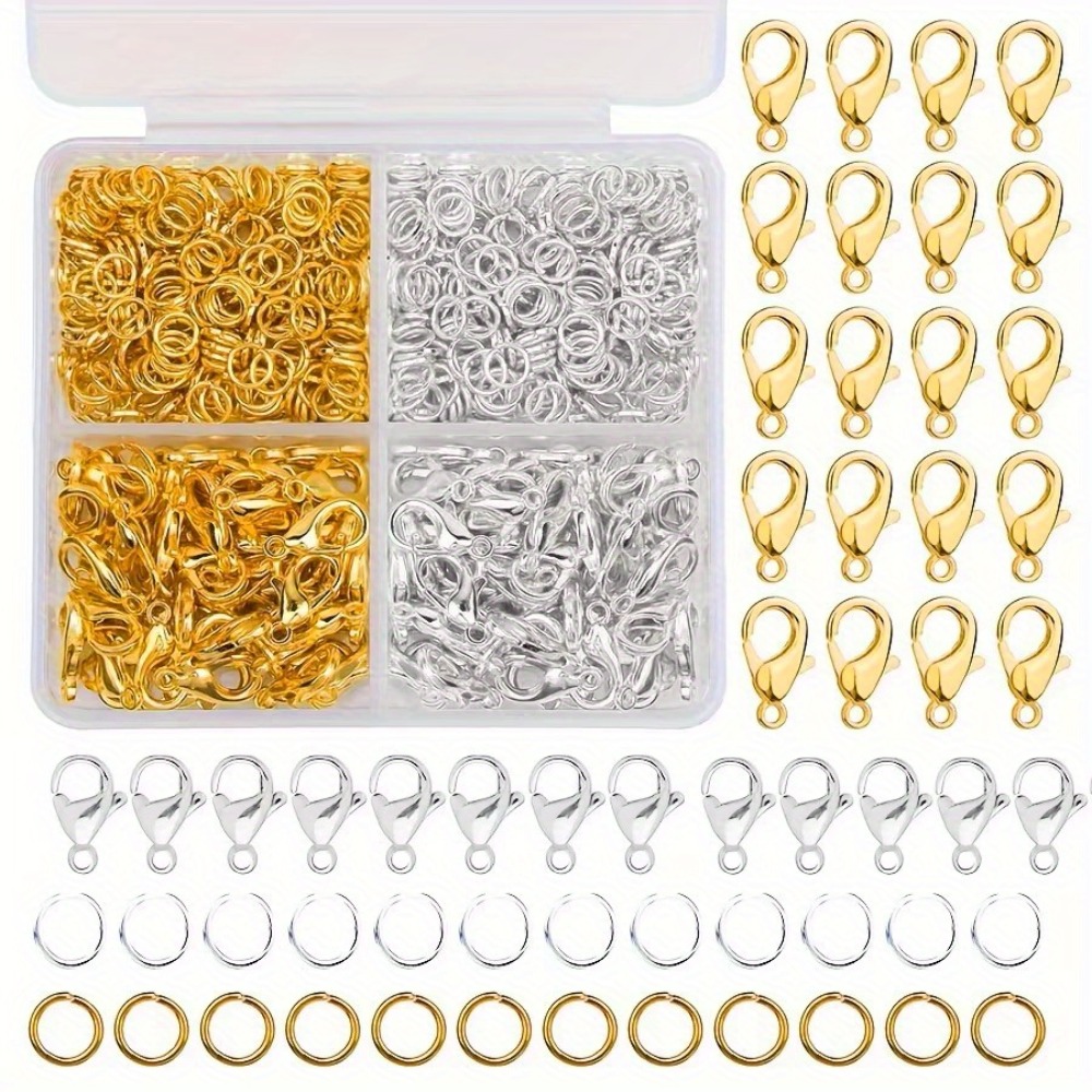 350/500 Pieces A Combination S - Lobster Clasp Silver review and price
