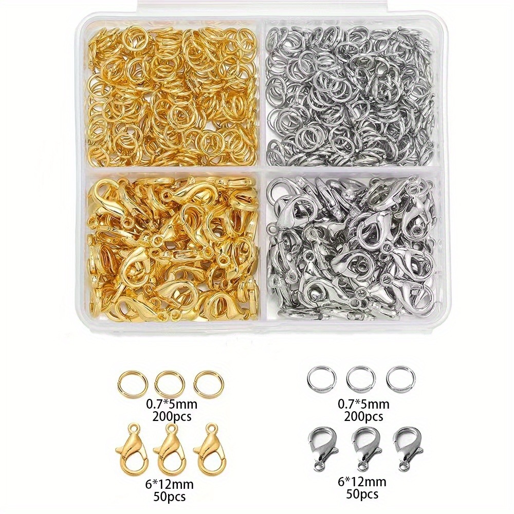 350/500 Pieces A Combination S - Lobster Clasp Silver review and price
