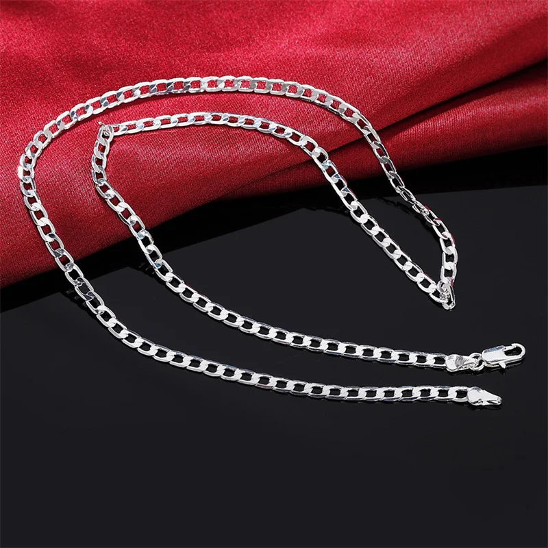 Men's 925 Sterling Silver Neck - Lobster Clasp Silver review and price
