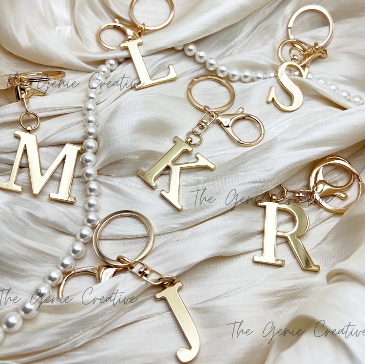 Stainless Steel 3D Initial Key - Lobster Clasp Silver review and price