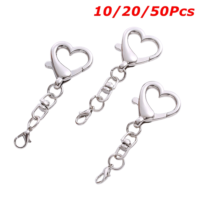 10/20/50Pieces Unique Alloy He - Lobster Clasp Silver review and price
