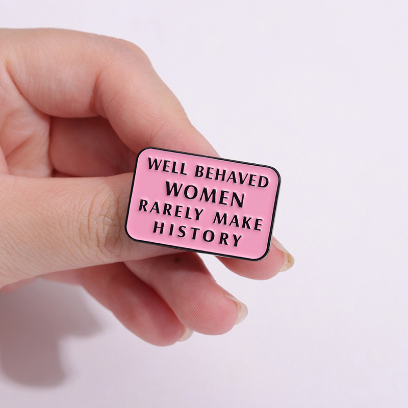 Feminist Enamel Pins Well Beha - Jewelry Making History review and price