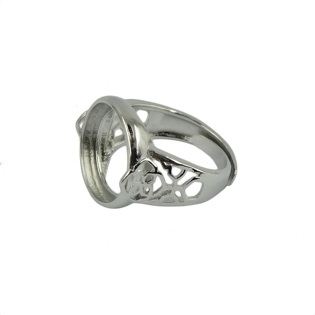 Silver Brass Adjustable Ring B - Jewelry Making At Home review and price