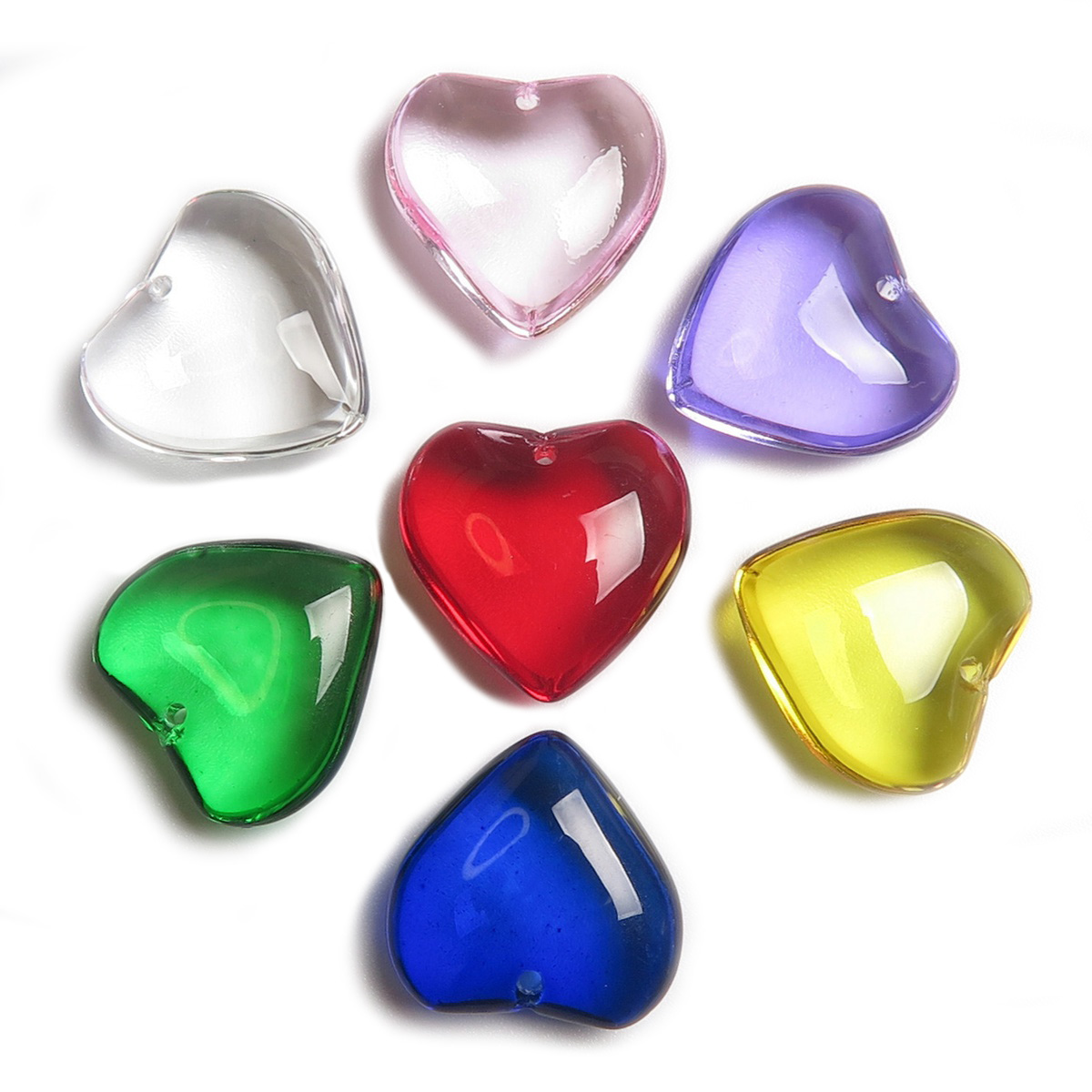 20mm 5pcs Heart Shape Glossy C - Jewelry Making Drill review and price