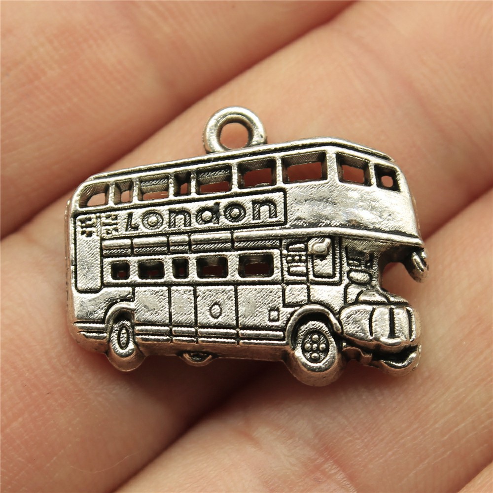IFOCUS 10pcs/Lot London Bus Ch - Jewelry Making London review and price