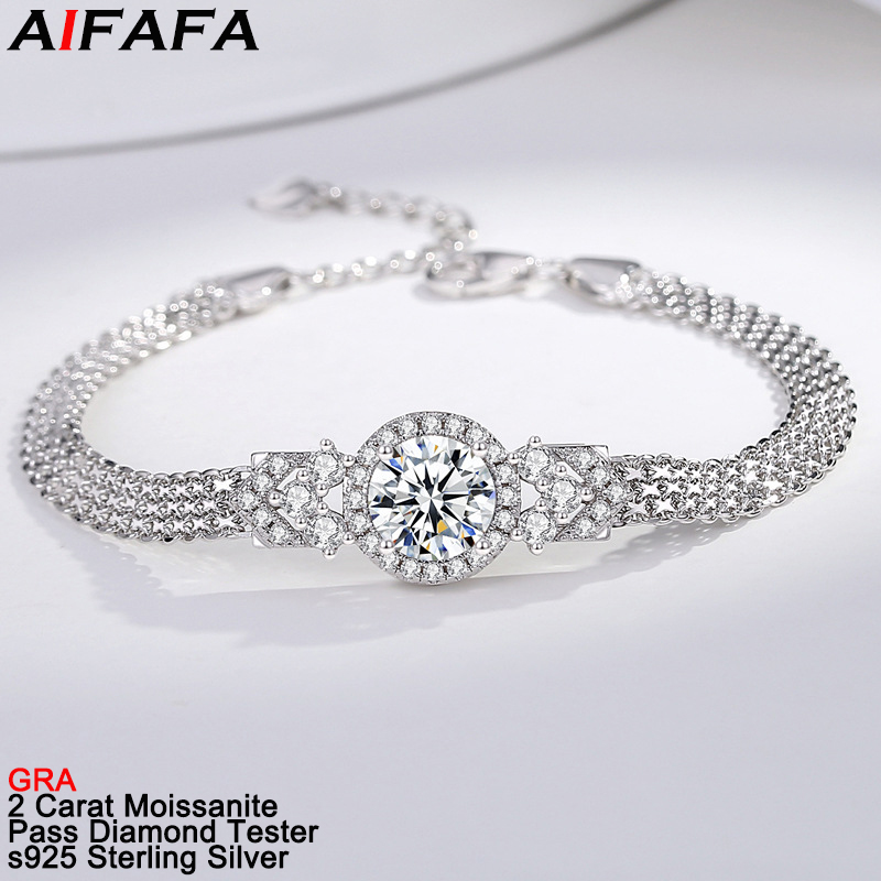 New 2 Carat D Color VVS1 Moiss - Lobster Clasp Silver review and price