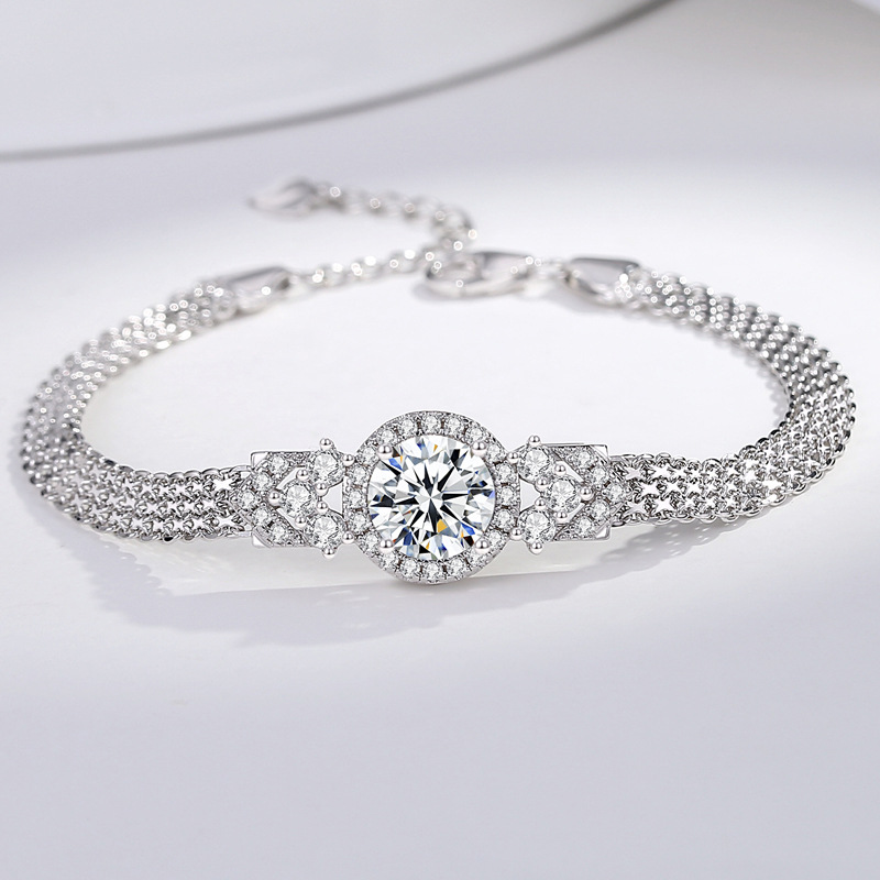 New 2 Carat D Color VVS1 Moiss - Lobster Clasp Silver review and price