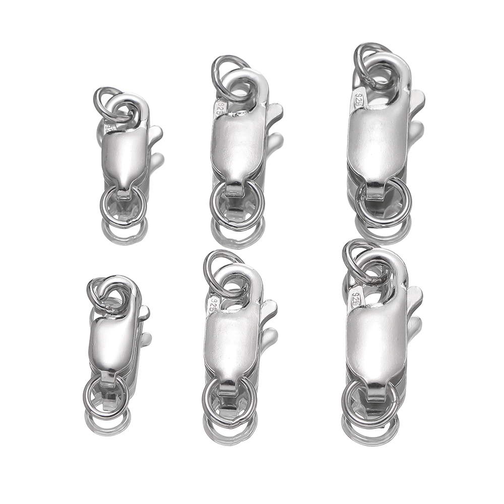 2Pcs Solid Silver Lobster Clas - Lobster Clasp Silver review and price