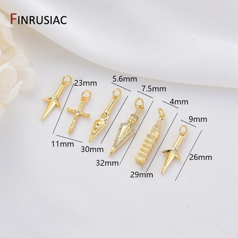 14K Gold Plated Brass Cross/Lo - Jewelry Making London review and price