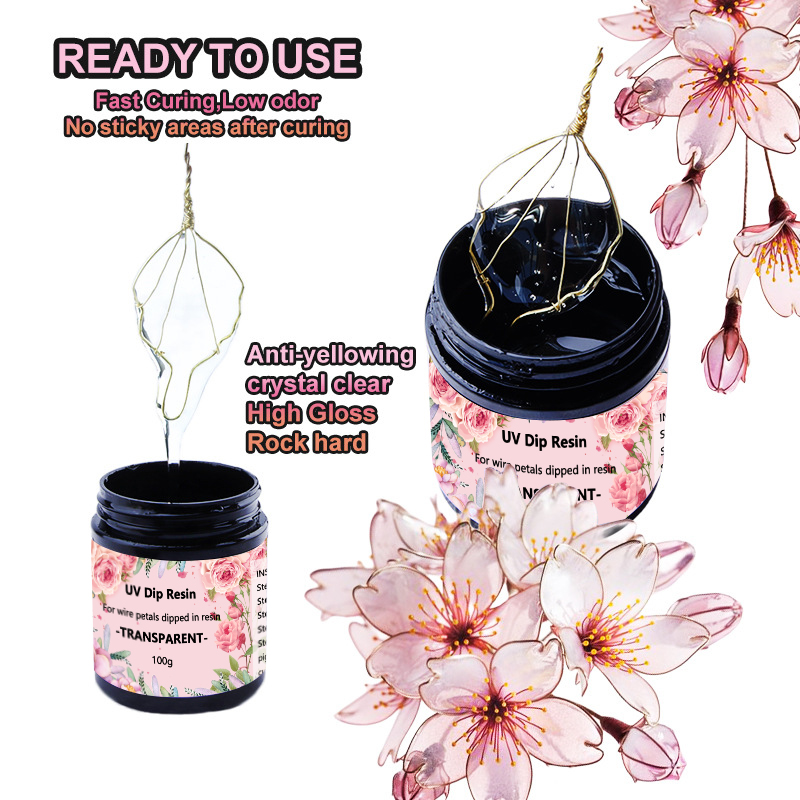 40/100/200g UV Dip Resin Glue  - Jewelry Making At Home review and price