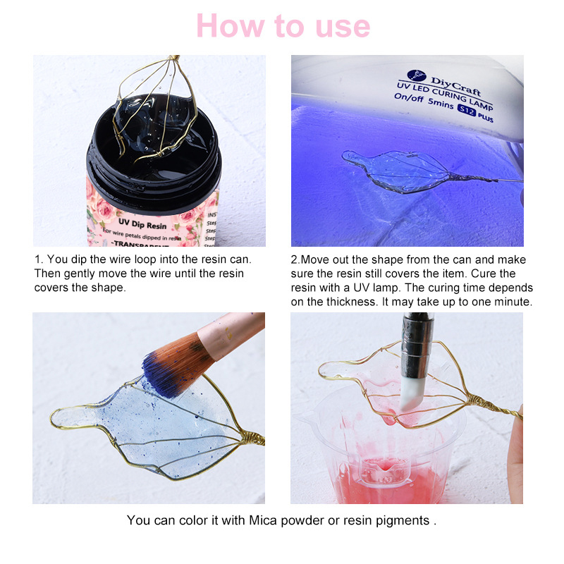 40/100/200g UV Dip Resin Glue  - Jewelry Making At Home review and price